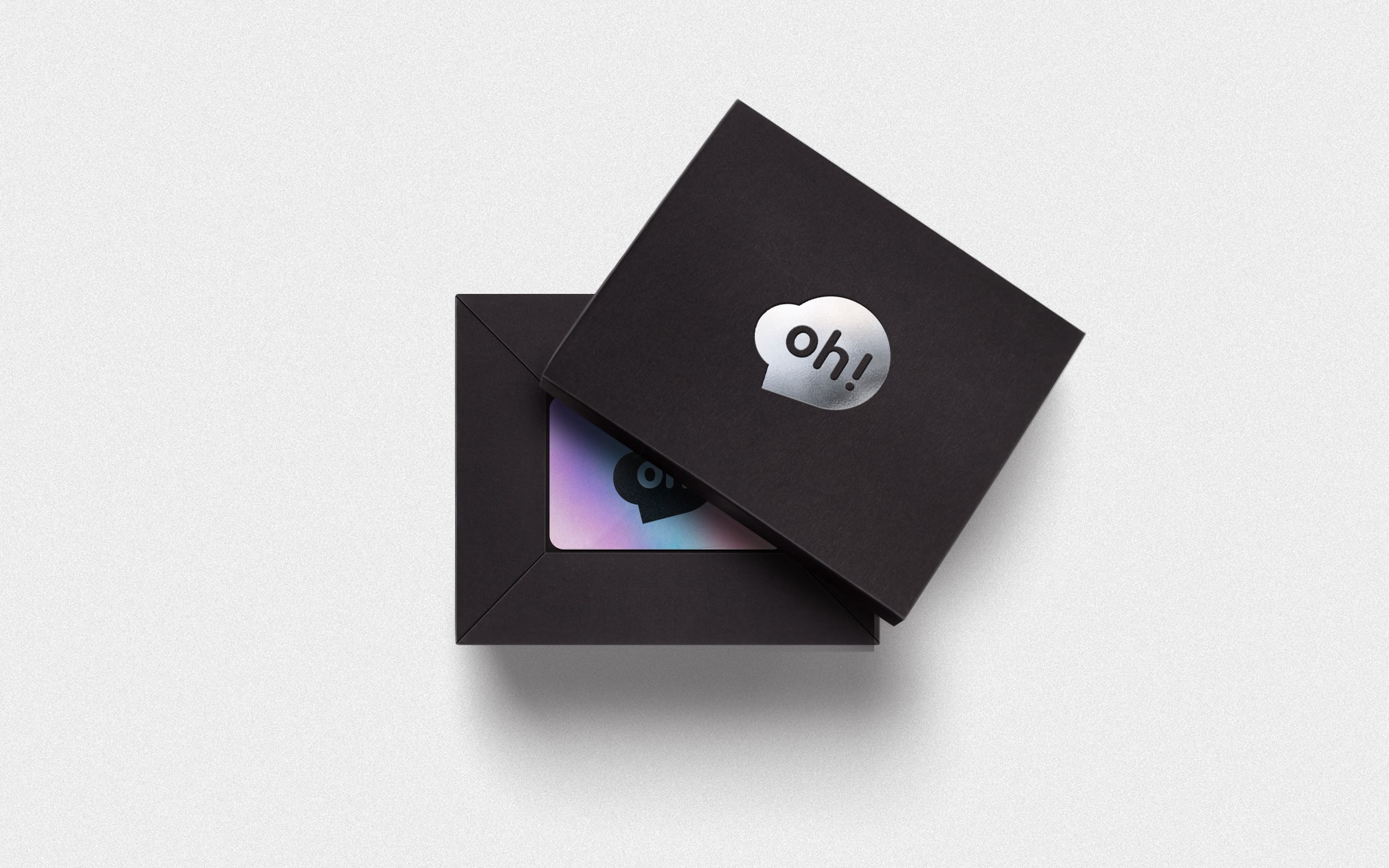 oh! Gift Card. Name. Design Agency.